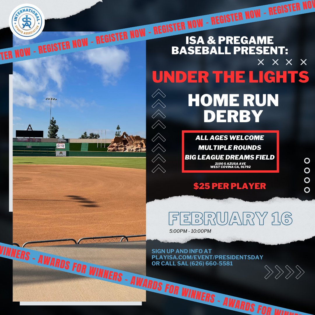 Under the Lights - Home Run Derby | ISA & Pregame Baseball (West Covina, CA, USA)